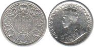 coin British India 2 annas 1917