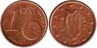 mince Irsko 1 euro cent 2005