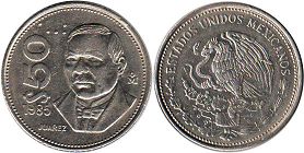 moneda Mexico 50 pesos 1985