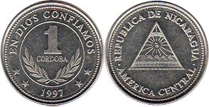 moneda Nicaragua 1 cordoba 1997