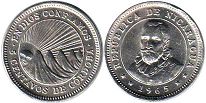 moneda Nicaragua 5 centavos 1965