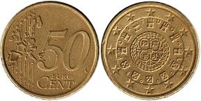 Münze Portugal 50 Euro Cent 2005