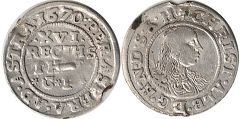 Münze Schleswig-Holstein-Gottorp 1/16 Thaler 1670