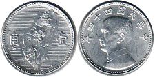 coin Taywan 1 chiao 1955
