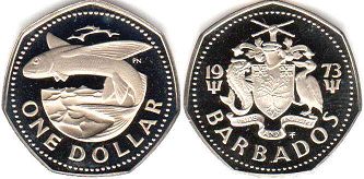 Barbados 1 dollar 1973