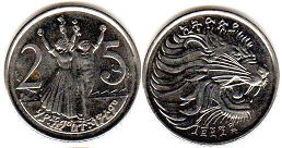 Ethiopia 25 cents 2004
