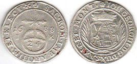 Saxony 1/24 taler 1688