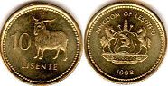Lesotho 10 lisente 1998