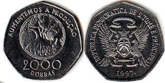 Saint Thomas and Prince 2000 dobras 1997