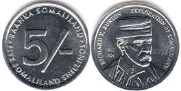 Somaliland 5 shillings 2002