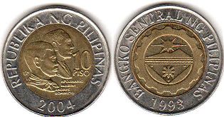 Philippines 10 piso 2004