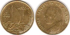 Vatican 200 lire 1984