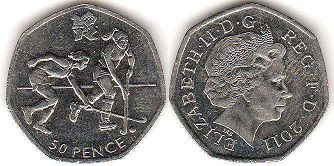 UK 50 pence 2011