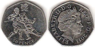 UK 50 pence 2011