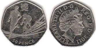 UK 50 pence 2011