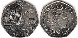 UK 50 pence 2011