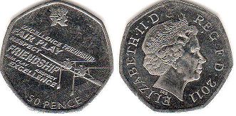 UK 50 pence 2011