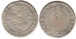 Munster 1/14 taler 1696