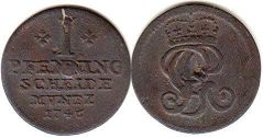 Brunswick-Luneburg-Calenberg 1 pfennig 1747