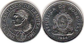 Honduras 50 centavos 1994 FAO