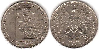 Polska 10 zlotych 1970