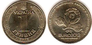Ukraine 1 hryvnia 2012