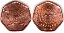 coin Botswana 5 thebe IPELEGENG