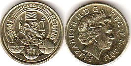 coin UK pound 2011