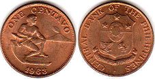 coin Philippines 1 centavo 1963