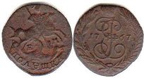 coin Russia polushka 1767