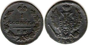 coin Russia 1 kopek 1829