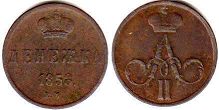 coin Russia denezka (denga) 1858