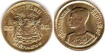 coin Thailand 10 satang 1957