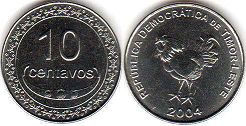 coin Timor 10 centavos 2004