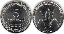 coin Timor 5 centavos 2004