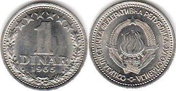 kovanice Yugoslavia 1 dinar 1965