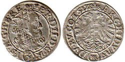coin RDR Austria 3 kreuzer 1627