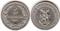 coin Bulgaria 5 stotinki 1912