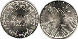 moneda de 200 pesos colombianos 2012