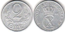 coin Denmark 2 ore 1941