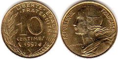 piece France 10 centimes 1997