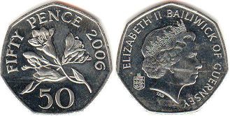 coin Guernsey 50 pence 2006