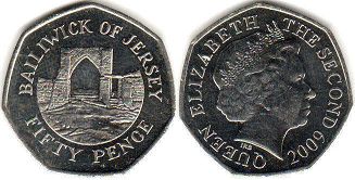 coin Jersey 50 pence 2009