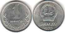 coin Mongolia 1 mongo 1970