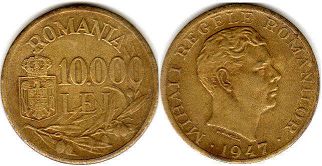 coin Romania 10 000 lei 1947