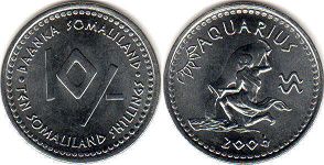 coin Somaliland 10 shillings 2006