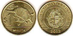 moneda Uruguay 1 peso 2011