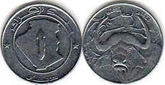 piece 1 dinar Algeria 2002