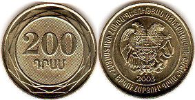 coin Armenia 200 dram 2003