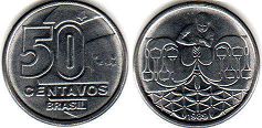 coin Brazil 50 centavos 1989